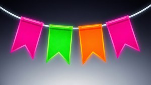 Neon Pennant Set