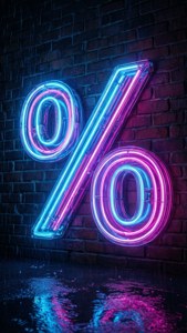 Neon Percent Glow