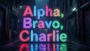 Neon Phonetic Alley