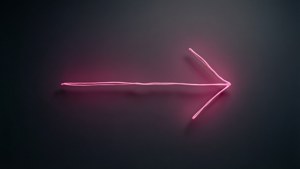 Neon Pink Arrow