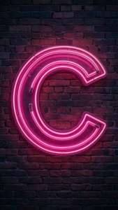 Neon Pink C Monogram