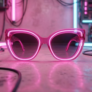 Neon Pink Cat-Eye