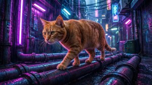 Neon Pipe Walker