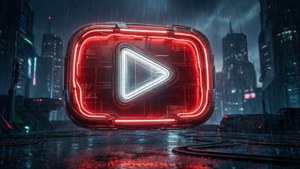 Neon Play Button