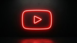 Neon Play Button