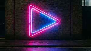 Neon Play Sign