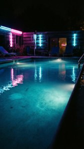 Neon Pool Night