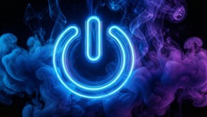 Neon Power Button