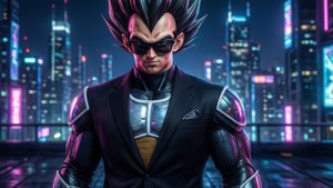 Neon Prince Vegeta