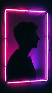 Neon Profile Silhouette