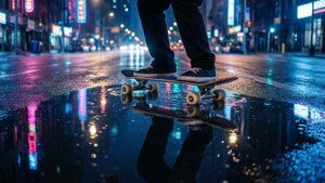 Neon Puddle Glide