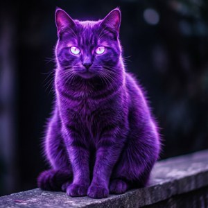 Neon Purple Cat