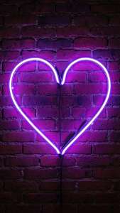 Neon Purple Heart