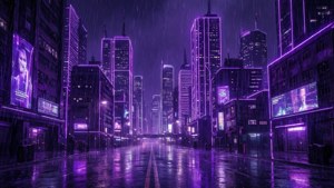 Neon Purple Metropolis