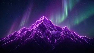 Neon Purple Mountains