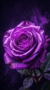 Neon Purple Rose