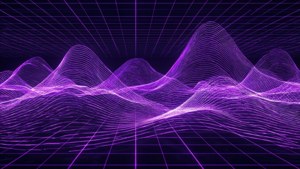 Neon Purple Waves