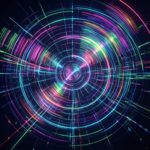 Neon Radar Abstract