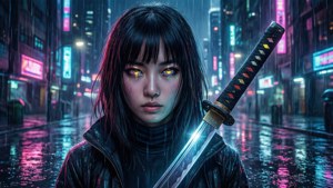 Neon Rain Dancer