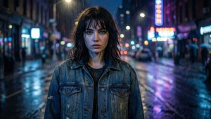 Neon Rain Night