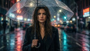 Neon Rain Night