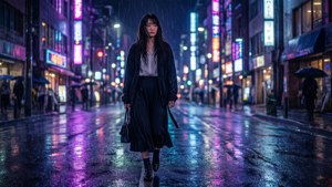 Neon Rain Noir