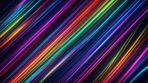 Neon Rainbow Diagonals