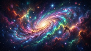 Neon Rainbow Galaxy