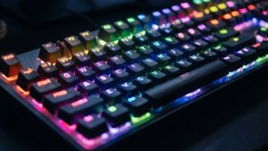 Neon Rainbow Keyboard