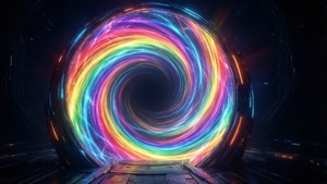 Neon Rainbow Portal