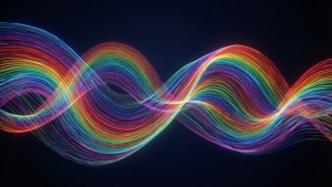 Neon Rainbow Waves