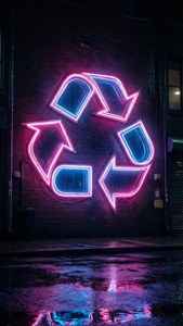 Neon Recycle Glow
