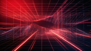 Neon Red Grid