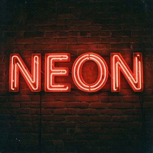 Neon Red 'NEON' Sign