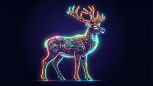 Neon Reindeer