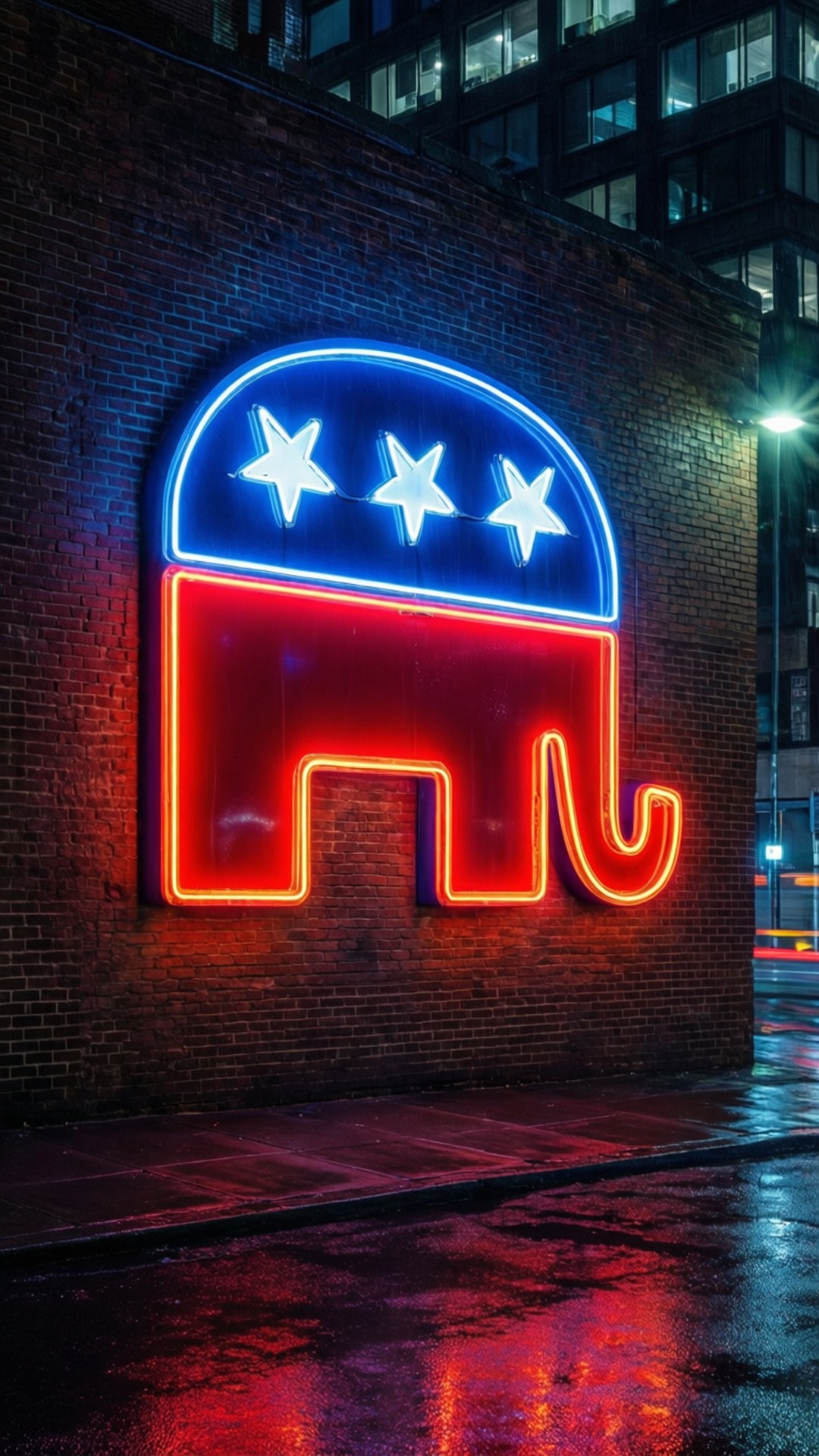 Neon Republican by Wallpapers.art Studio