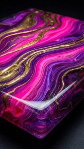 Neon Resin Galaxy