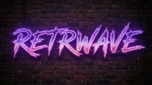 Neon Retrowave Sign