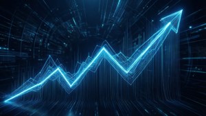 Neon Rise Line Graph
