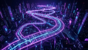 Neon Roadmap Cyberpunk