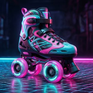 Neon Rollerskate