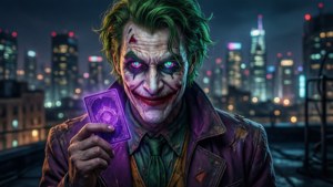 Neon Rooftop Joker