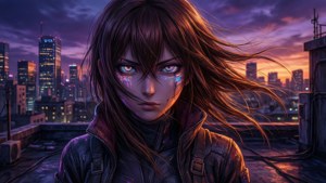 Neon Rooftop Tsugumi