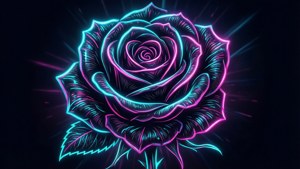 Neon Rose Cyberpunk