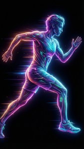 Neon Runner Outline