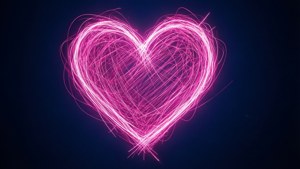 Neon Scribble Heart