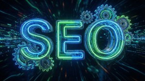 Neon SEO Word