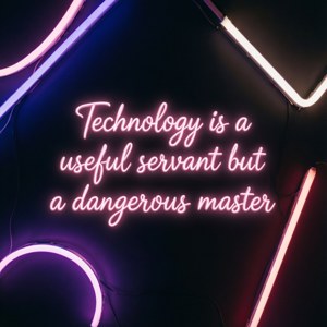 Neon Serenity Warning