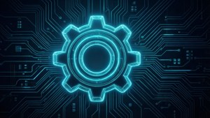Neon Settings Cog