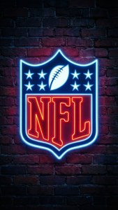 Neon Shield on Brick